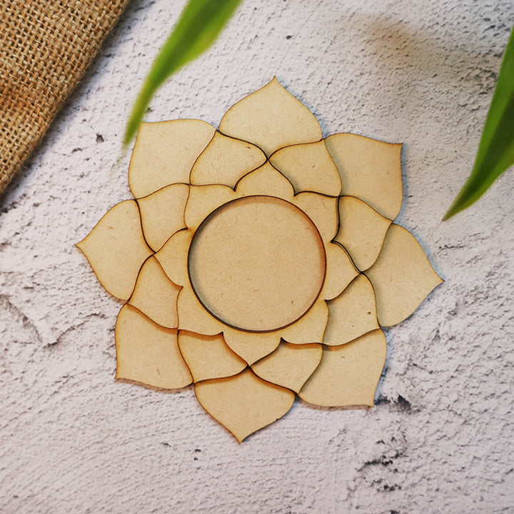 Saver Bundle - Ready to Paint MDF Calendula Floral Tealight Holder - TI114
