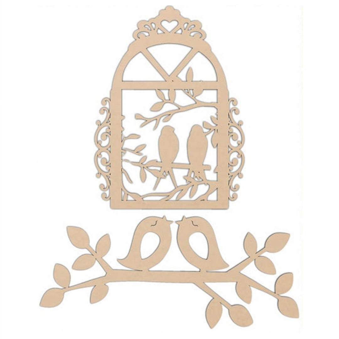 Ready to Decorate Wooden Cutouts - Love Birds