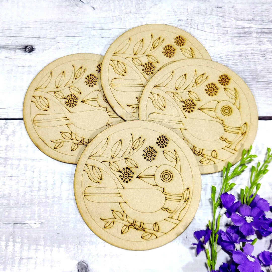 Trial Pack - PreMarked Mandala MDF Coaster Bases