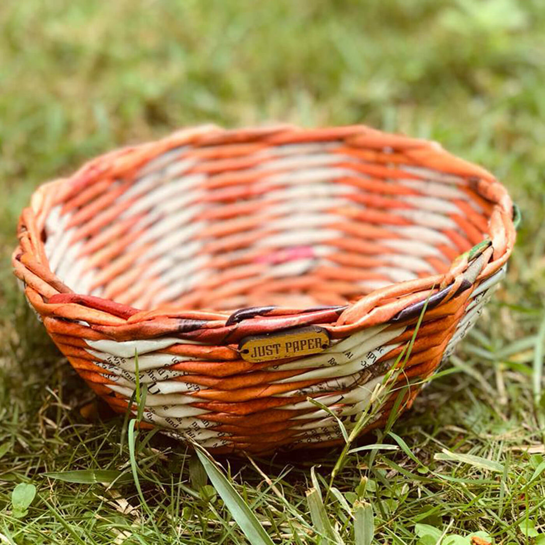 Handmade Upcycled Multipurpose Mini Bowl - Orange