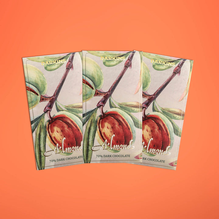 70% Dark | Vegan & Gluten Free Chocolate with Roasted Almonds