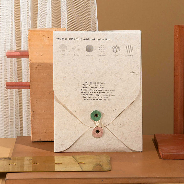 Squared Grid Tree Free Personalized Journal| 144 Pages, A5