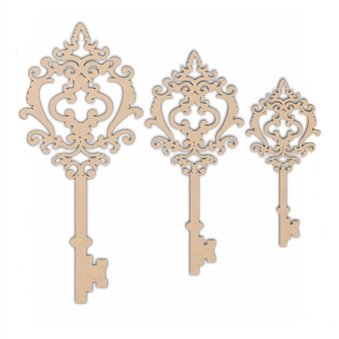 Ready to Decorate Wooden Cutouts - Victorian Keys