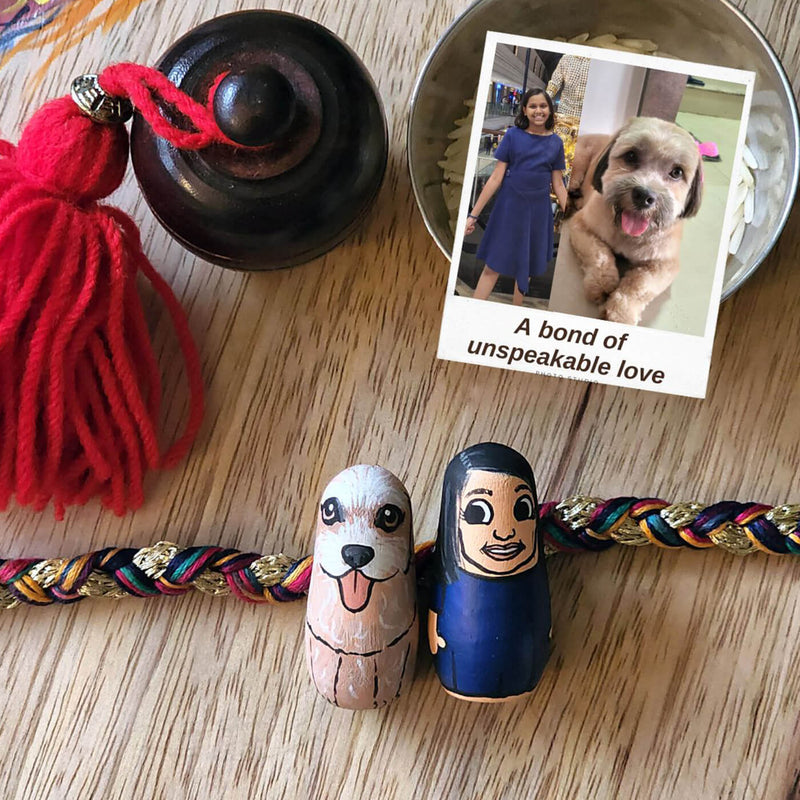 Personalised Wooden Siblings Rakhi
