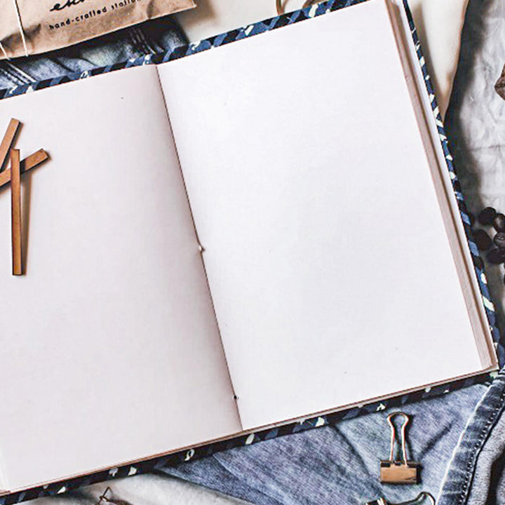 Eco-friendly Handmade Green Floral Journal & Self-Care Hamper