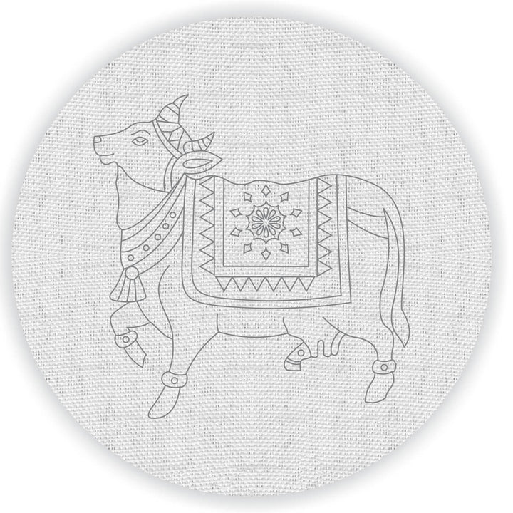 Trial Pack - Krishna Story Premarked Canvas Bases - Set of 7