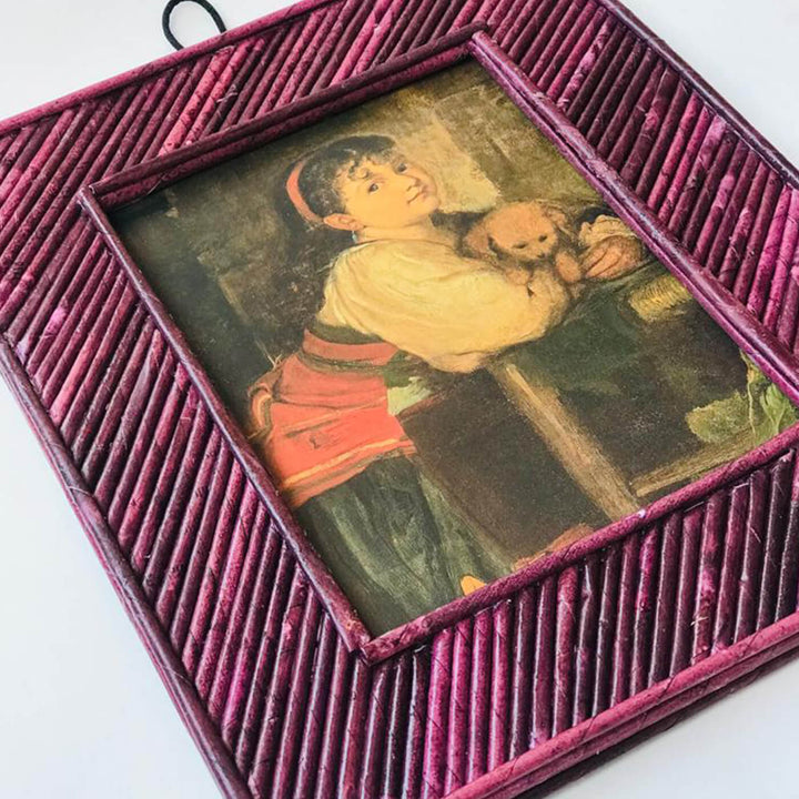 Handmade Upcycled Colourful Photo Frame