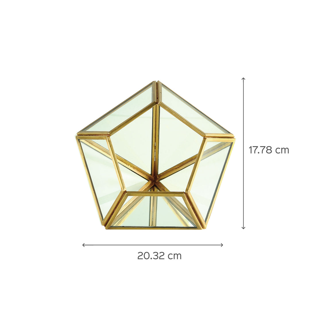 Diamond-Shaped Glass Jewellery Box