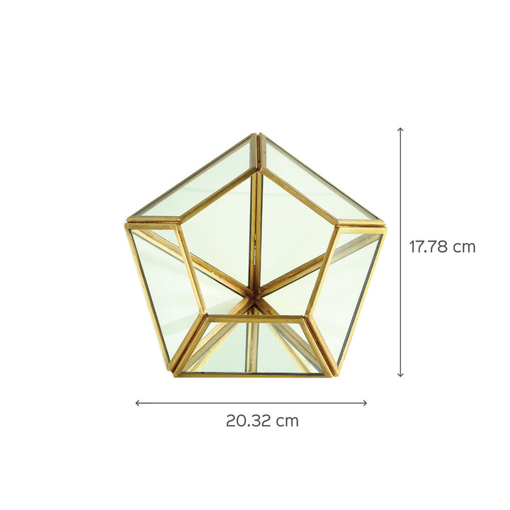 Diamond-Shaped Glass Jewellery Box