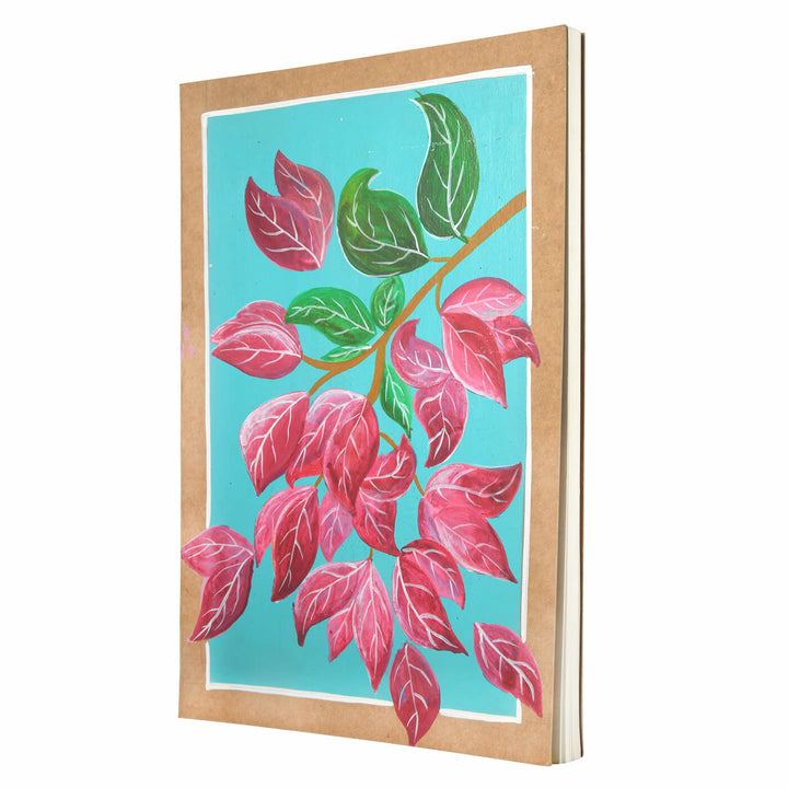 Hand-painted Diary - Bougainvillea