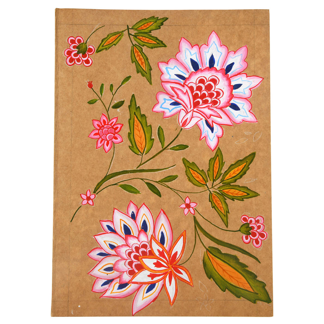 Hand-painted Diary - Mughal Chintz
