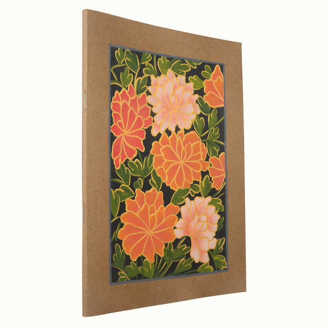 Hand-painted Diary - Persian Floral Bunch