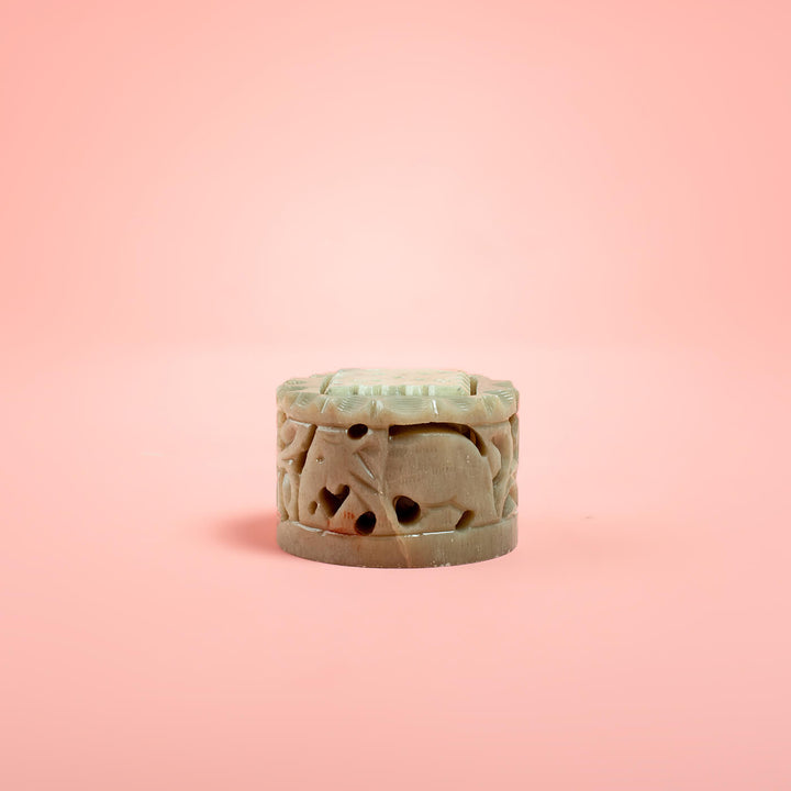 Gaura Stone Tealight & Incense Stick Holder