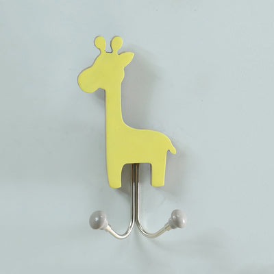 Handmade Wooden Giraffe Hook for Kids' Room