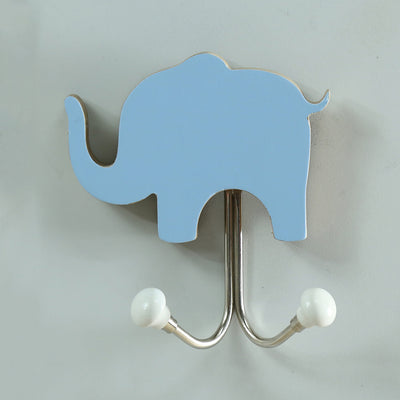 Handmade Wooden Elephant Hook for Kids' Room