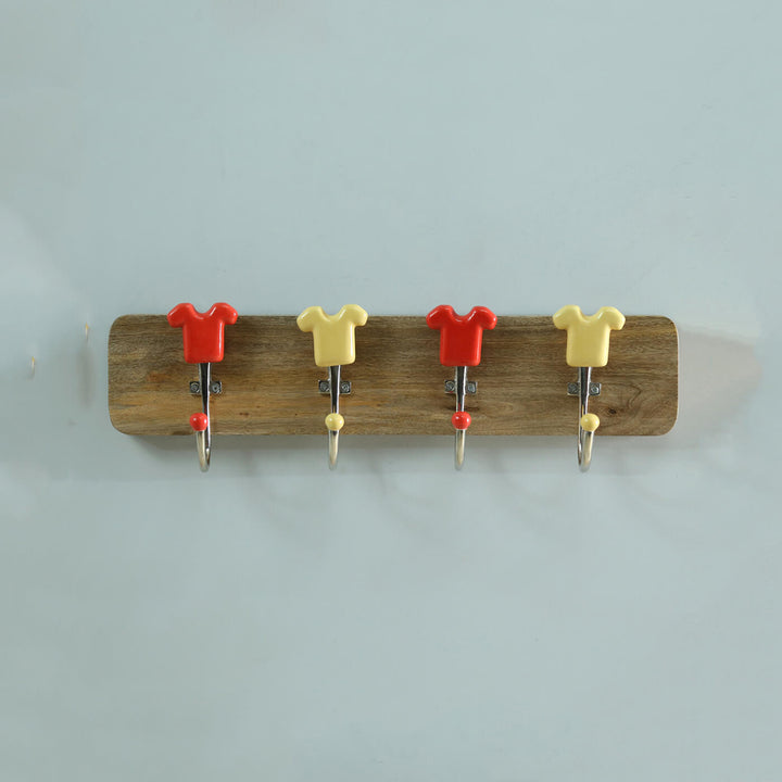 Handmade Ceramic and Wood T-Shirt Hook