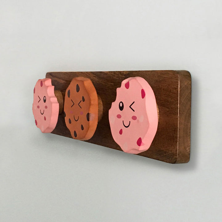 Handmade MDF and Wood Cookie Hook for Kids