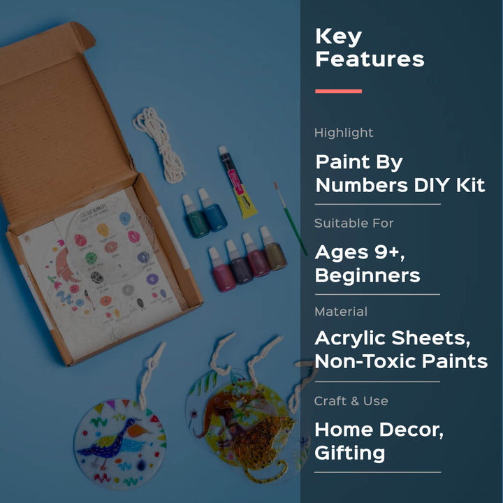 Paint By Number - All Inclusive DIY Kit With Acrylic Sheet Plates