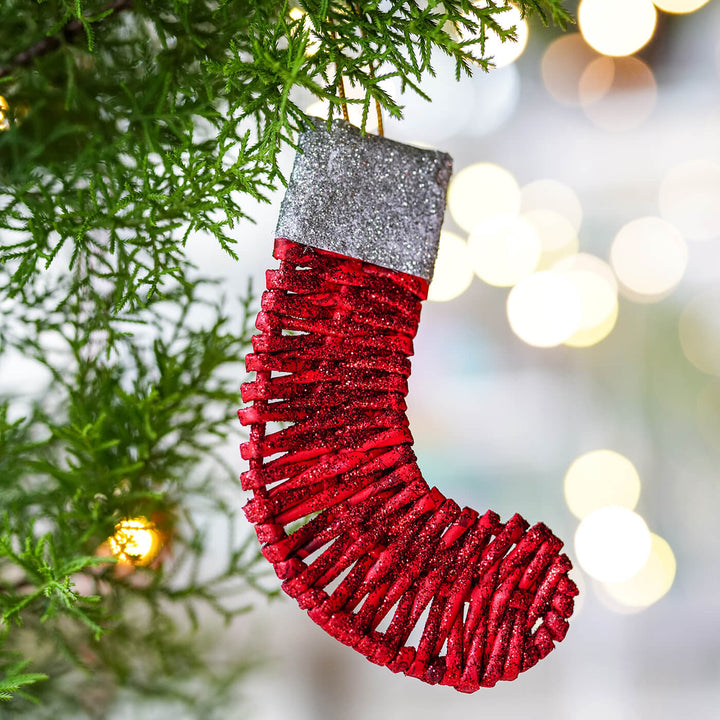 Handmade Upcycled Coiled Newspaper Ornaments For Christmas Tree Decoration | Set Of 5