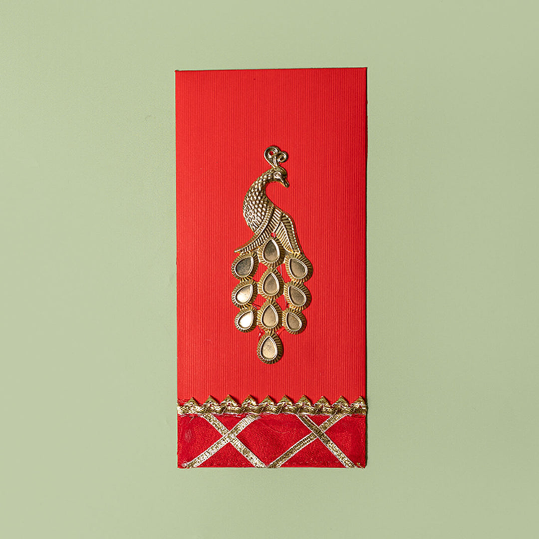 Peacock Motif Gift Envelopes