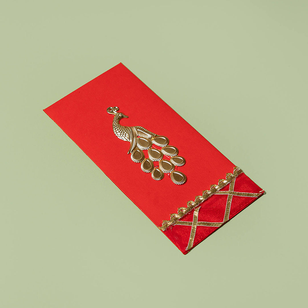 Peacock Motif Gift Envelopes