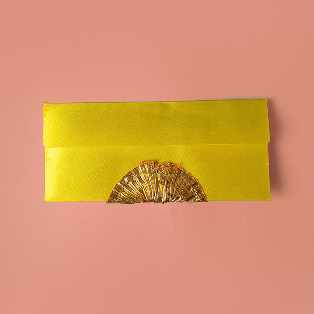 Satin Gift Envelopes with Gota Flower