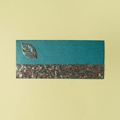 Sequins Border Leaf Gift Envelopes