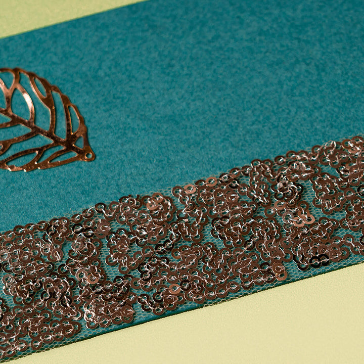 Sequins Border Leaf Gift Envelopes