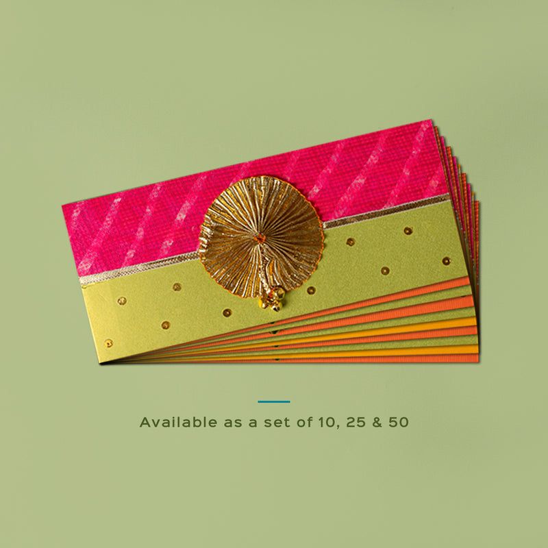 Lehariya with Gota Gift Envelopes