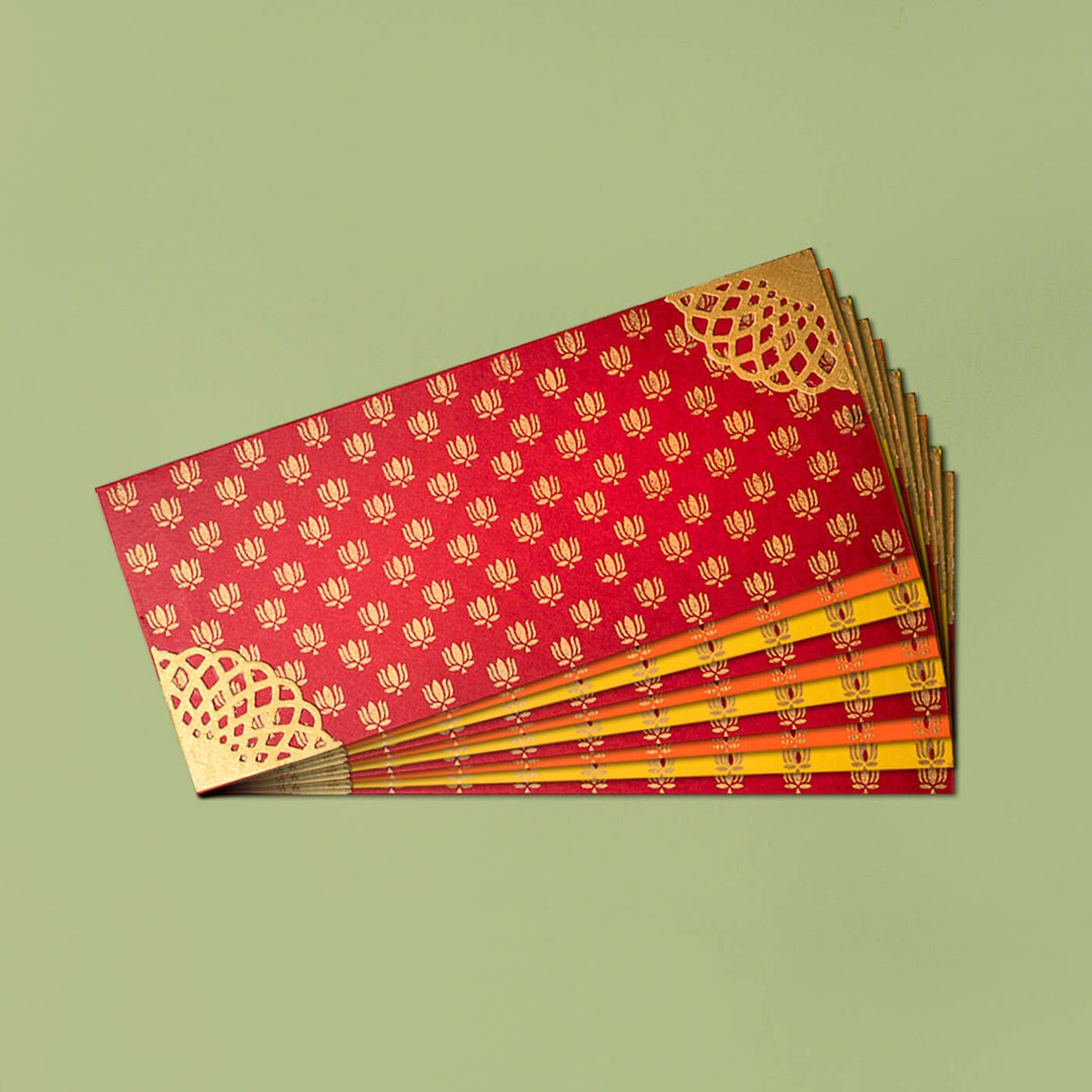 Lotus Print Gift Envelopes