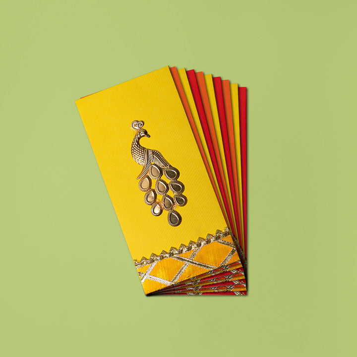 Peacock Motif Gift Envelopes