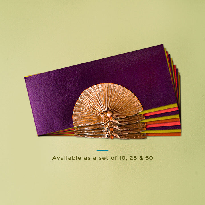 Satin Gift Envelopes with Gota Flower