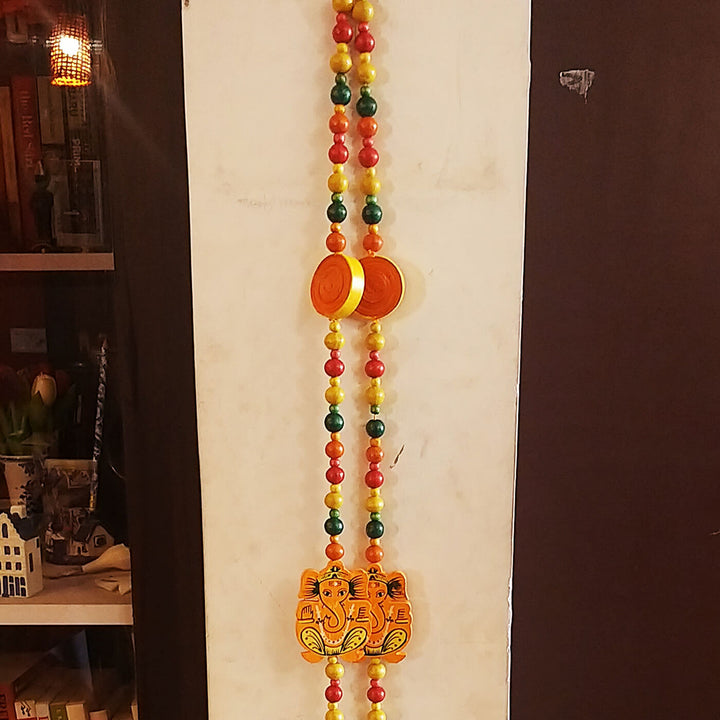 Upcycled Festive Decorative Door Strings - Ganesha