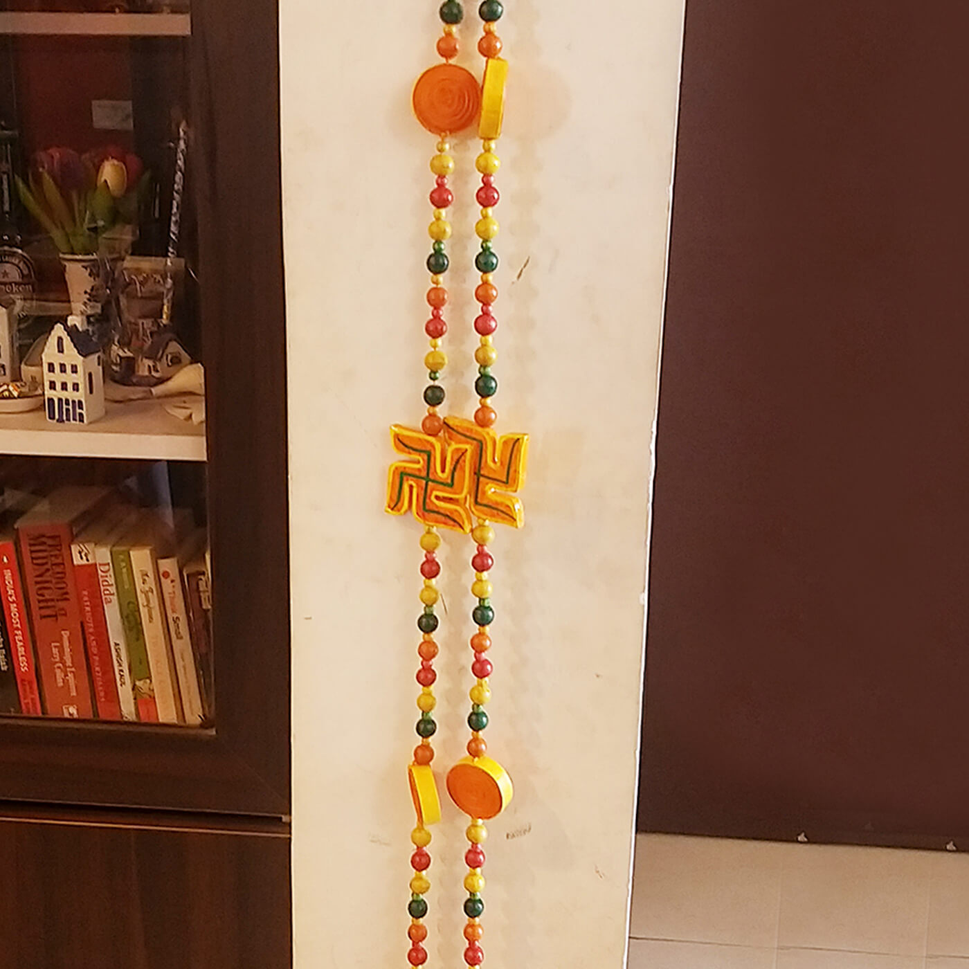 Buy Upcycled Festive Decorative Door Strings - Swastika Online On Zwende