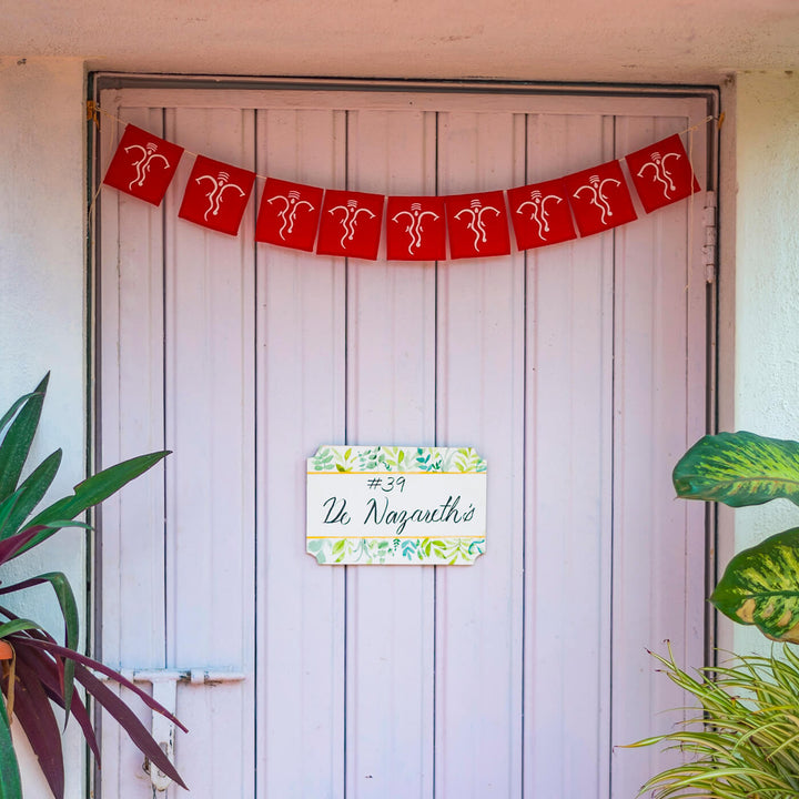 Handpainted Aipan Toran - Ganesha