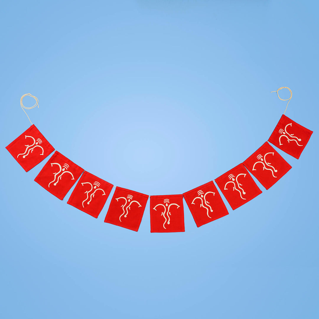 Handpainted Aipan Toran - Ganesha