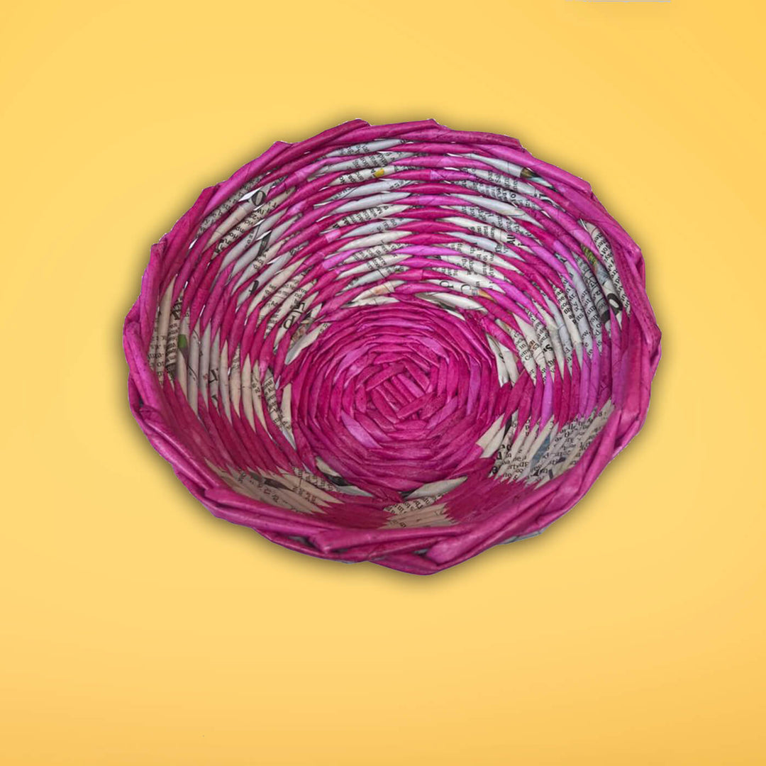 Handmade Upcycled Multipurpose Mini Bowl - Pink