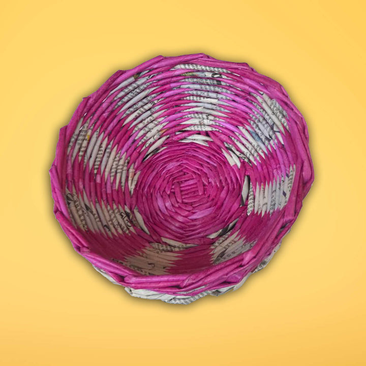 Handmade Upcycled Multipurpose Mini Bowl - Pink