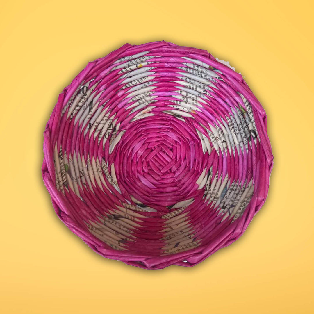 Handmade Upcycled Multipurpose Mini Bowl - Pink