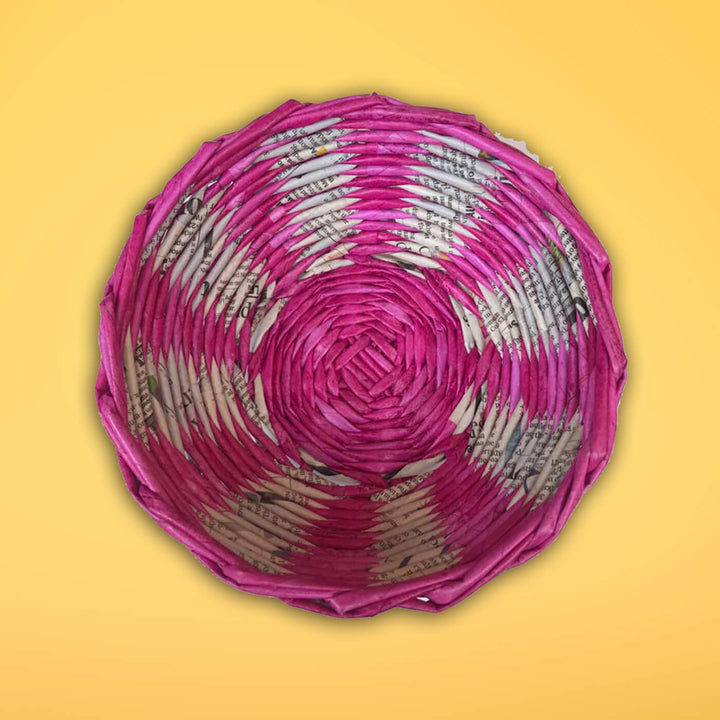 Handmade Upcycled Multipurpose Mini Bowl - Pink