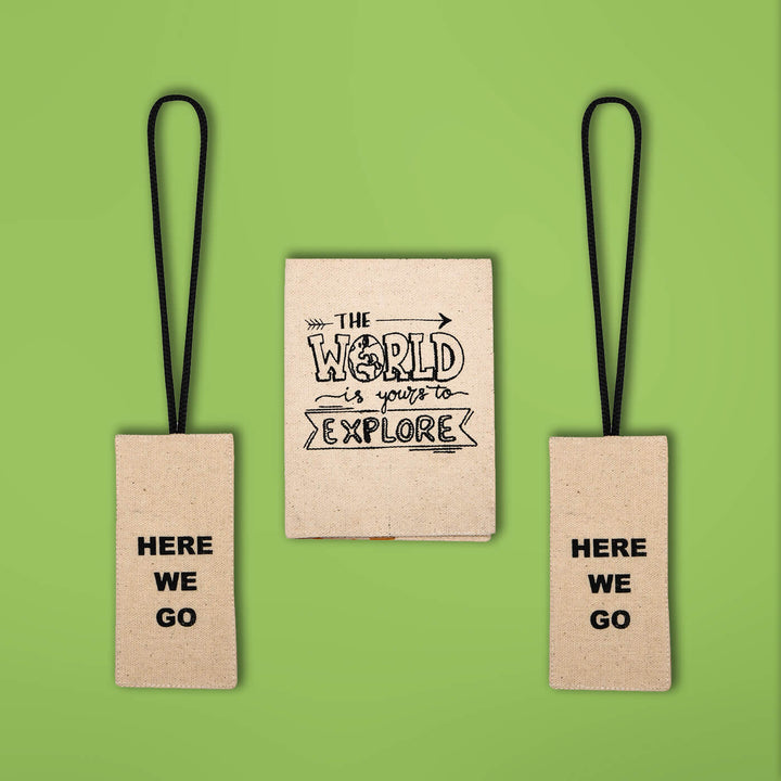 World Theme Passport Cover and 2 Luggage Tags Hamper