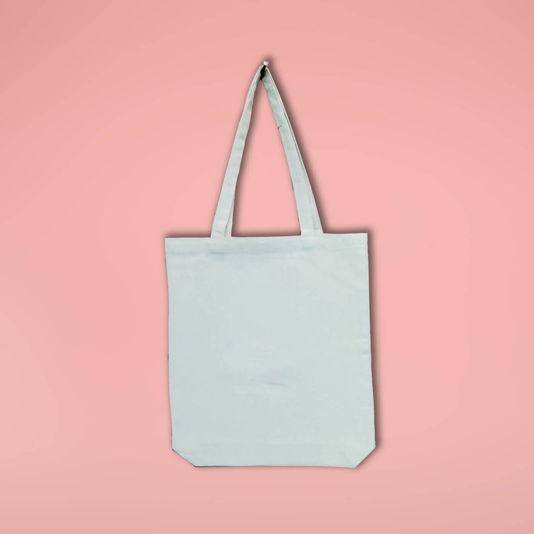 Canvas Bags with Base & Shoulder Handle Plain (17 x 14 inches)