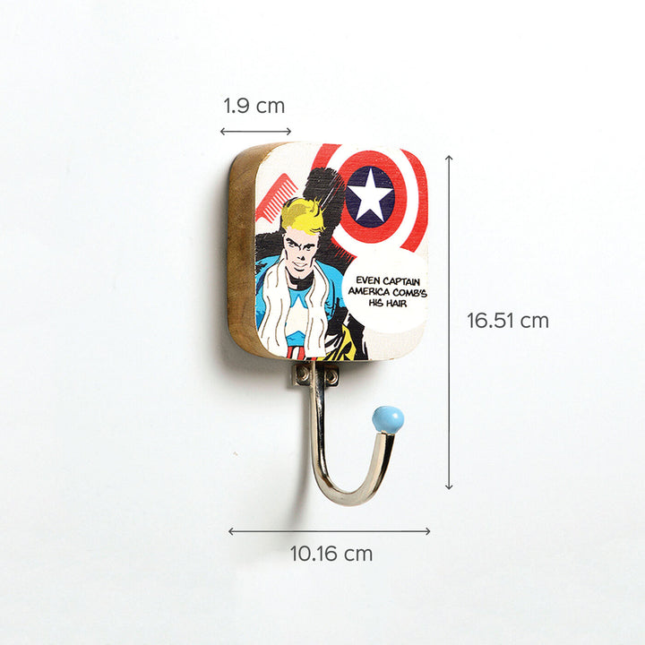 Handmade Superhero Wooden Hook for Kids