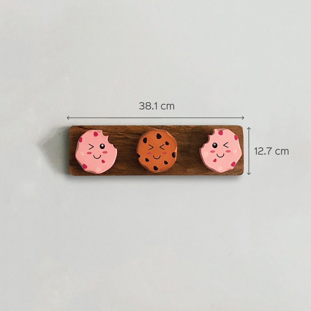 Handmade MDF and Wood Cookie Hook for Kids