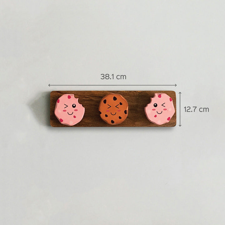 Handmade MDF and Wood Cookie Hook for Kids
