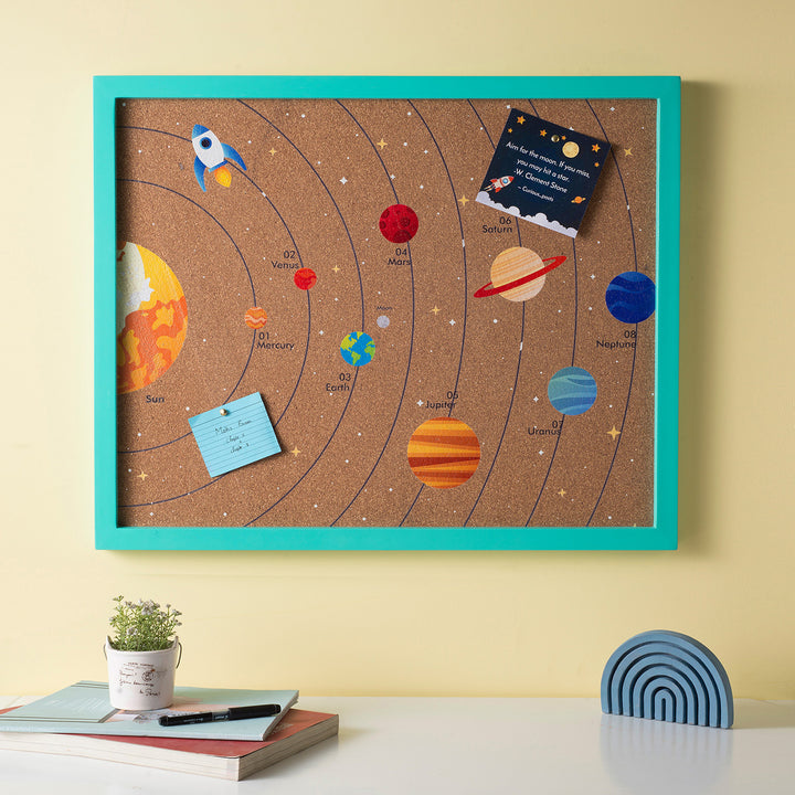 Solar System Cork Pinboard for Kids