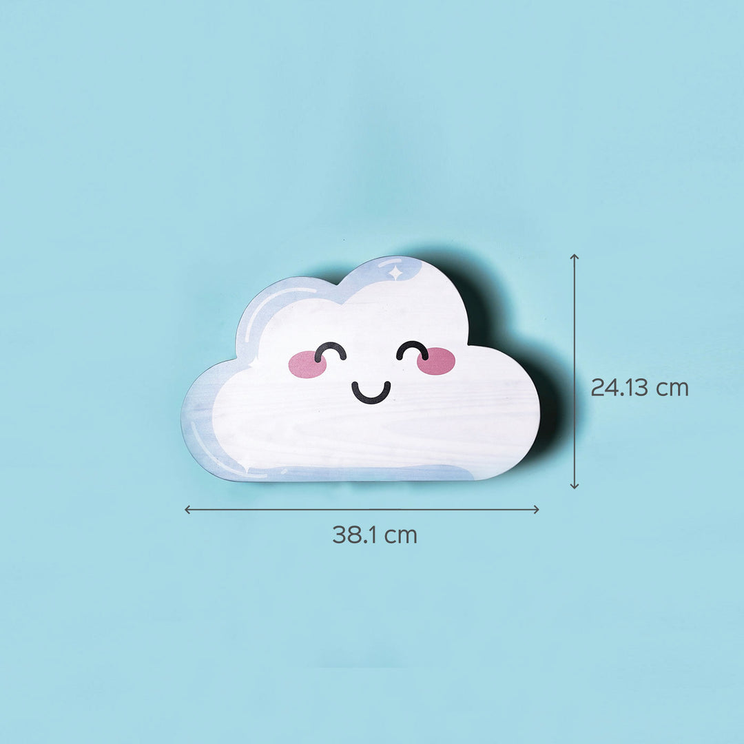 Smiling Cloud Backlit Wall Light for Kids