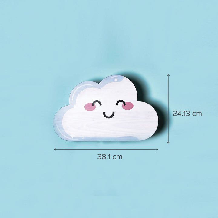 Smiling Cloud Backlit Wall Light for Kids
