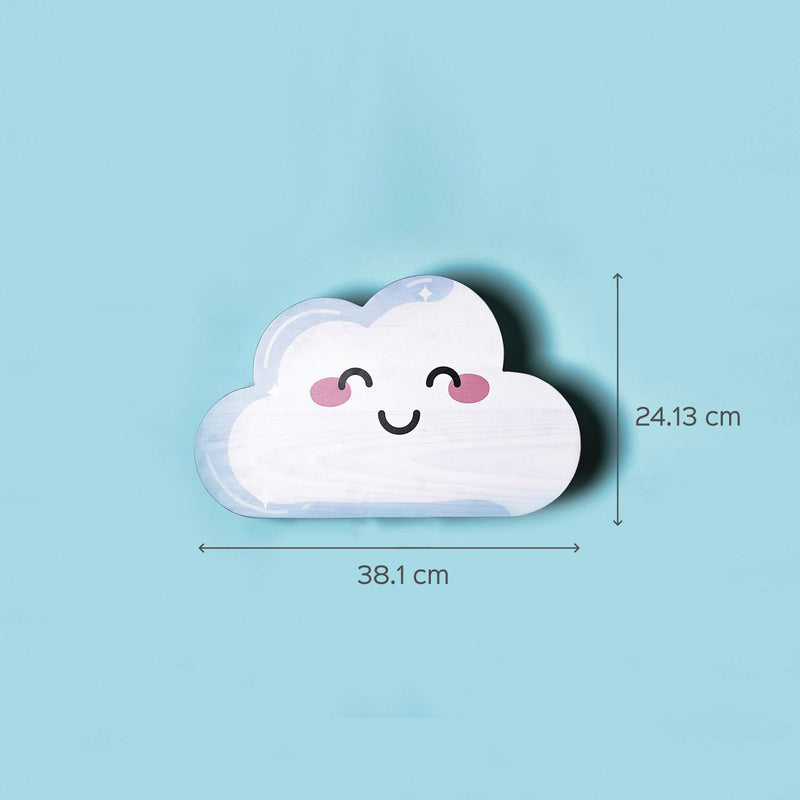 Smiling Cloud Backlit Wall Light for Kids