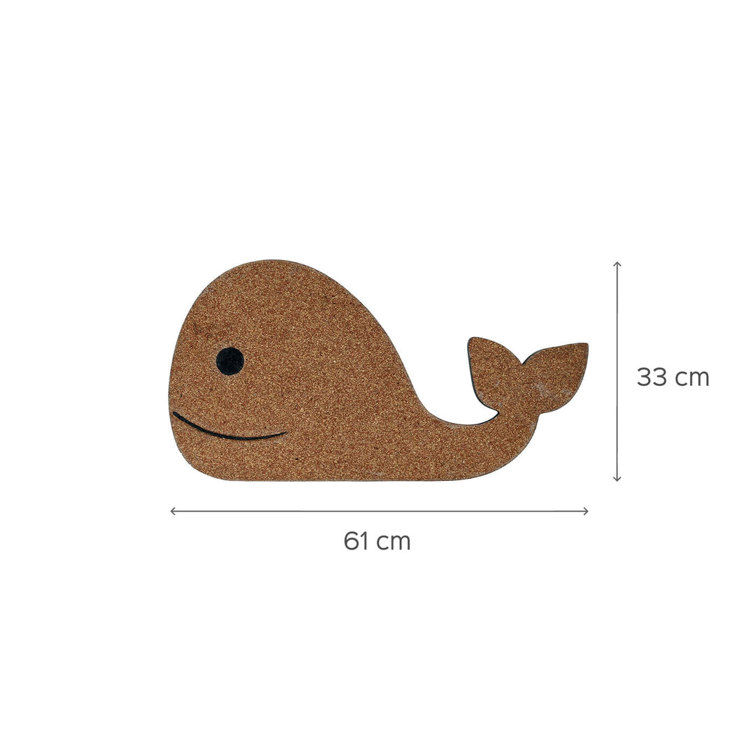 Whale Cork Pinboard for Kids